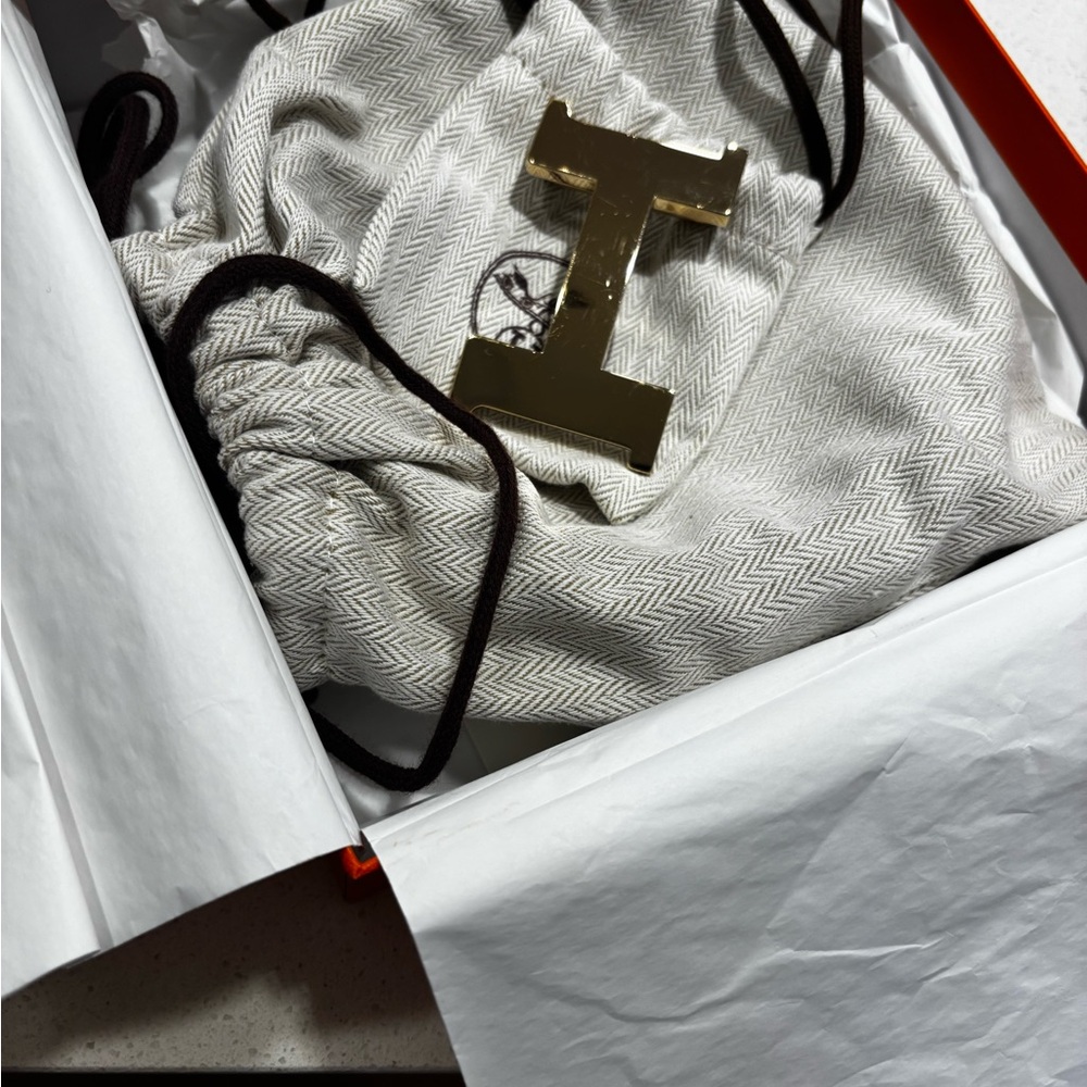 Hermes Black/Brown Leather Belt